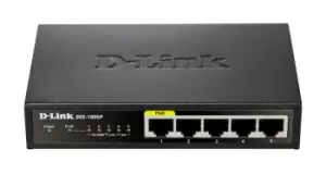 Image of D-Link DES-1005P/E network switch Unmanaged L2 Fast Ethernet...