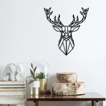 Image of Deer4 - Black Decorative Metal Wall Accessory