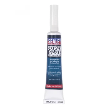 Image of Sealey SCS303S Super Glue yesn-Drip Gel 20g