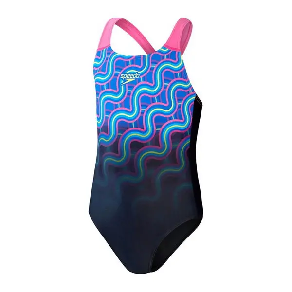 Image of Speedo Dig Plmt Spbk In99 One Piece Swimsuits 5-6 Yrs Black 35551603155