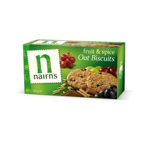 Image of Nairnamp39s Oat Biscuits Fruit and Spice 200g