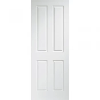 Image of XL Joinery Victorian Shaker 4 Panel White Primed Internal Door - 1981mm x 762mm (78 inch x 30 inch)