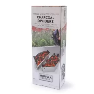 Image of Norfolk Grills Pack of 2 Charcoal Racks Silver