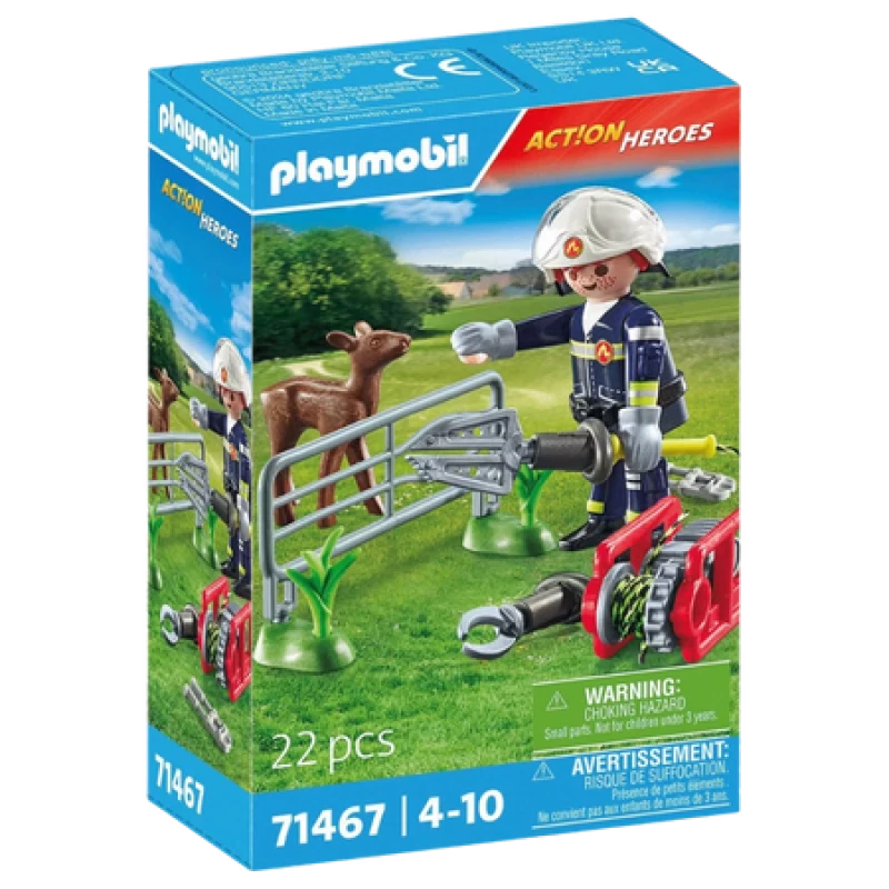 Image of Playmobil Action Heroes Firefighting Mission Animal Rescue PLAYMOB-PMB-TOY13