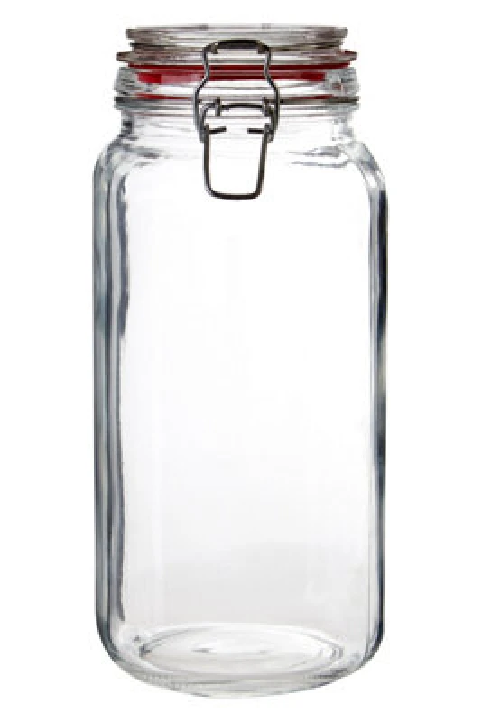 Image of Premier Housewares Square Deli 2000ml Deli Jar Clear