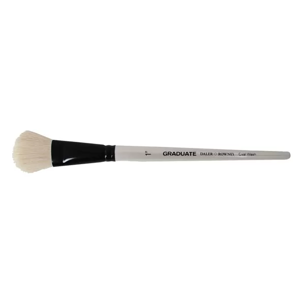 Image of Daler Rowney Graduate Brush White Goat Oval Wash 1