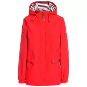 Image of Trespass Womens/Ladies Flourish Waterproof Jacket (L) (Hibiscus Red)
