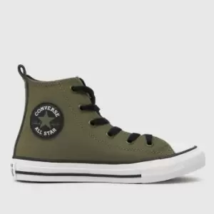 Image of Converse khaki all star hi counter Junior Trainers