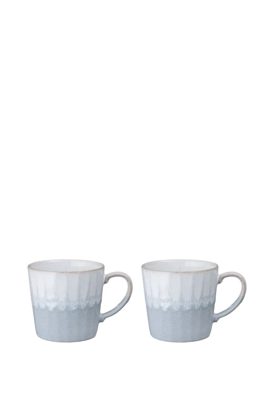 Image of Denby Reactive Set of 2 Mugs in Grey Grey Unisex