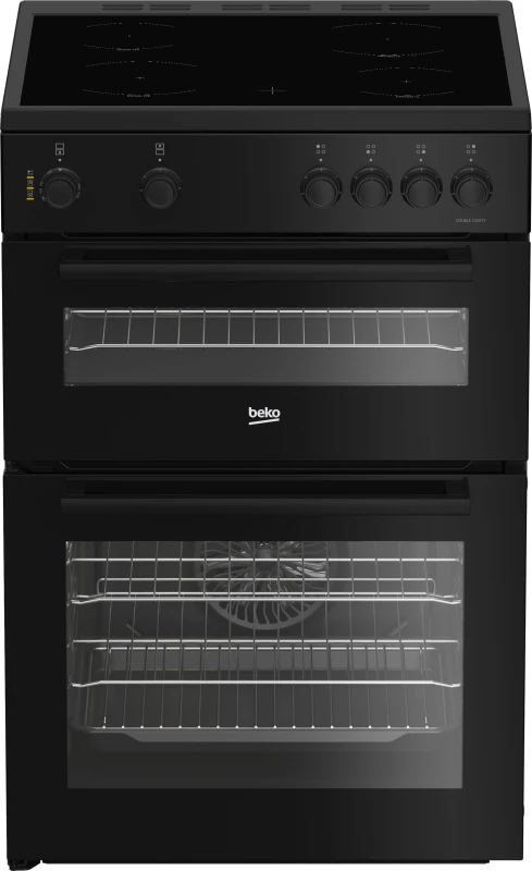 Image of Beko AeroPerfect FTC6701K 60cm Wide Single Oven Electric Cooker with Ceramic Hob - Black - A Rated