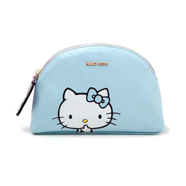 Image of Hello Kitty - Hello Kitty Womens Makeup Bag - Blue/Pink