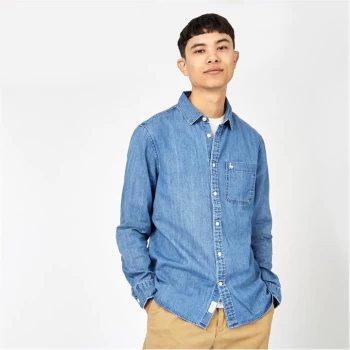Image of Jack Wills Calbourne Indigo Denim Shirt - Indigo