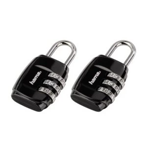 Image of Hama Combination Luggage Lock, Set of 2, Black