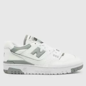 Image of New Balance Bbw550 Trainers In White & Green