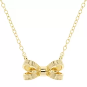 Image of Ted Baker Ladies Gold Plated Opia Opulent Bow Necklace