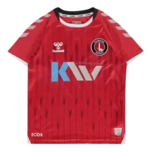 Image of Hummel Charlton Athletic Home Shirt 2021 2022 Juniors - Red