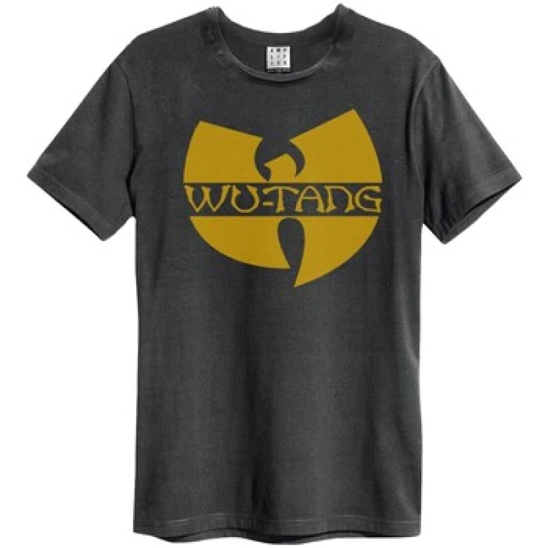 Image of Amplified Amplified Men Wu-Tang Clan Logo T-Shirt in Charcoal Size: X-Small Charcoal XS Male 5063238194052