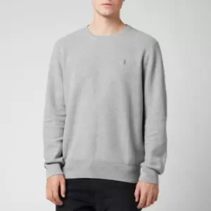 Image of Polo Ralph Lauren Mens Mesh Cotton Sweatshirt - Andover Heather - XXL