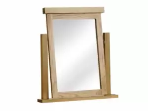 Image of Birlea Woburn Oak Wooden Dressing Table Mirror DISC