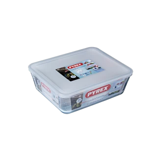 Image of Pyrex Cook & Freeze Rectangular with Lid 27 x 22cm 4L