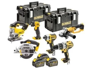 Image of DEWALT DCK694T3 Brushless 6 Piece Kit 18V 3 x 6.0Ah