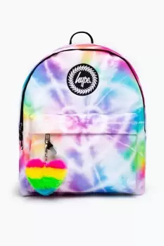 Image of Rainbow Heart Tie Dye Backpack