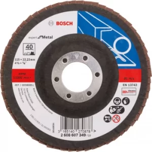Image of Bosch X551 Expert for Metal Flap Disc 115mm 40g Pack of 1