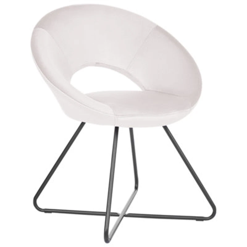 Image of Beliani Dining Chair Rachel Velvet Off-White