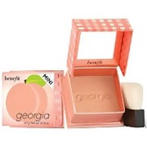 Image of benefit Georgia Golden Peach Powder Blush Mini