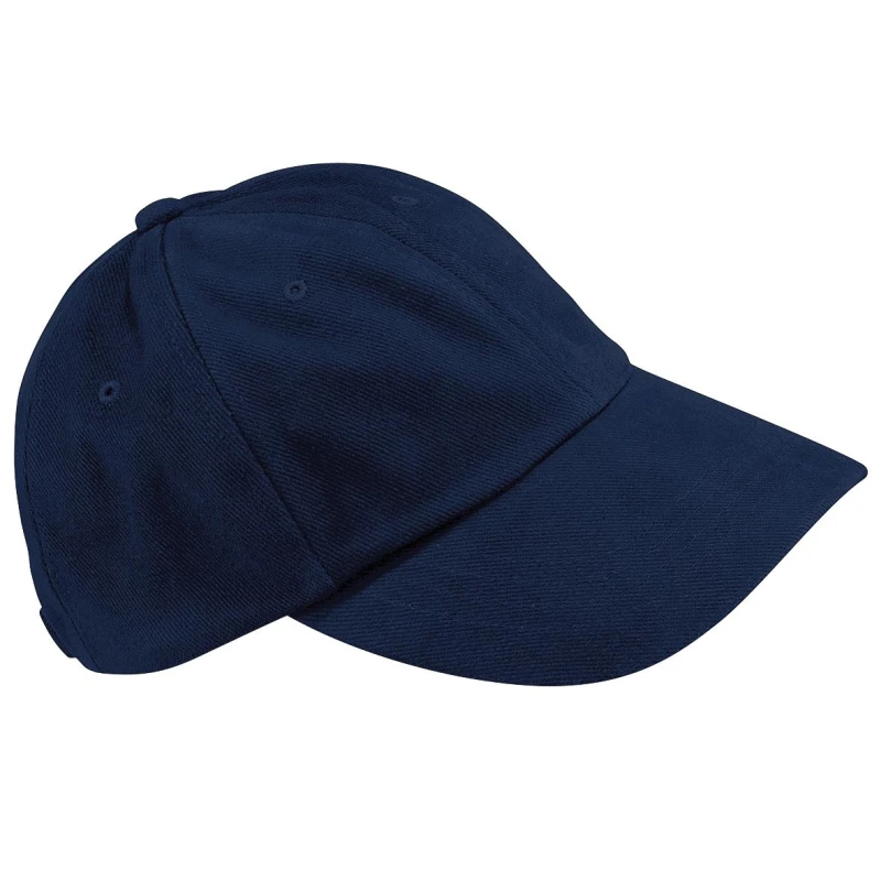 Image of Beechfield Beechfield Men Low Profile Heavy Brushed Cotton Baseball Cap Pack of 2 in Navy Navy One Size Male 5059269089818