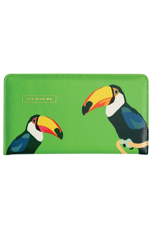 Image of Portico Designs Ltd Emily Brooks Fly with Me Soft Faux Leather Travel Wallet Multi unisex