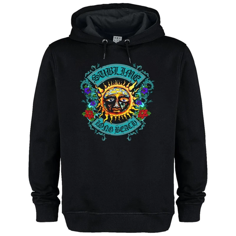 Image of Amplified Amplified Men Sun Crest Sublime Hoodie in Black Size: X-Small Black XS Male 5063693000707