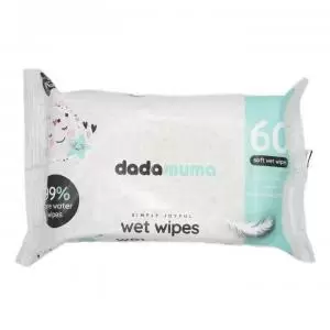 Image of Dada Muma Pure Water Wipes Pack 60 - DM1010 10863TC