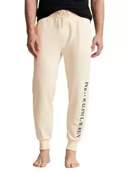 Image of Polo Ralph Lauren Logo Lounge Pant, Cream, Size S, Men