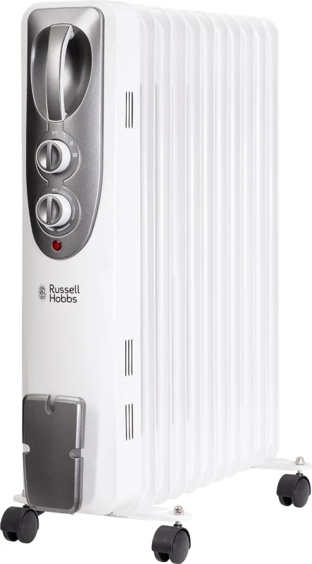 Image of Russell Hobbs 9 Fin RHOFR1106 Oil Filled Radiator 2500W - White