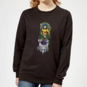 Image of Aquaman and Ocean Master Womens Sweatshirt - Black - M