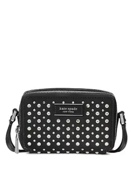 Image of kate spade new york Double Zip Micro Embellished Crossbody