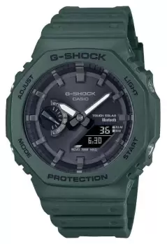 Image of Casio GA-B2100-3AER Mens Bluetooth G-Shock Green Solar Watch