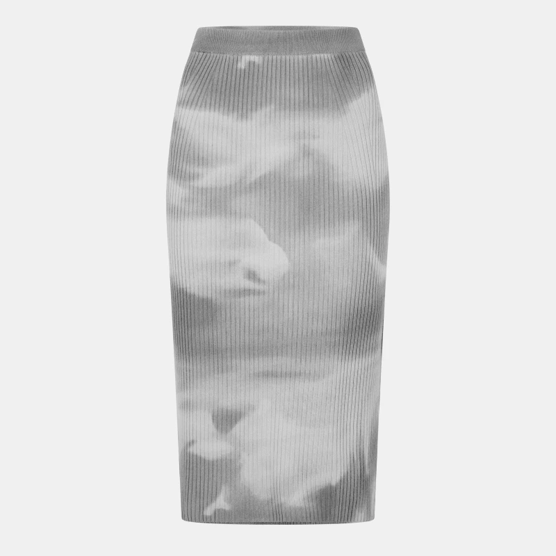 Image of Diesel Womens Betty Midi Skirt Frost Gray female 8