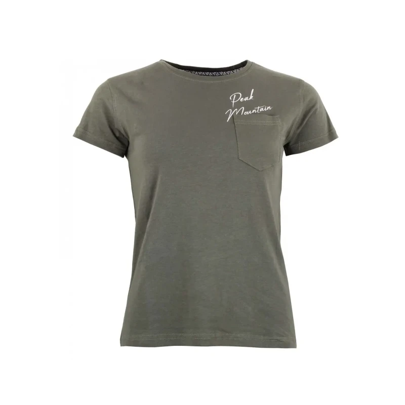 Image of Womens T-Shirt Peak Mountain Ajojo Vert Female S