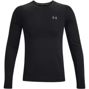 Image of Under Armour Seamless Run Long Sleeve Top Mens - Black