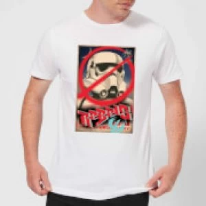 Image of Star Wars Rebels Poster Mens T-Shirt - White - XL
