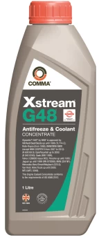 Image of Xstream G48 Antifreeze & Coolant - Concentrated - 1 Litre XSG1L COMMA
