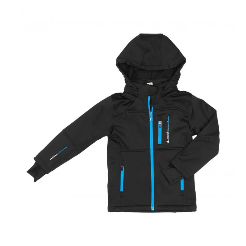 Image of Peak Mountain Children's softshell jacket Peak Mountain Ecanne Noir Male 10 years