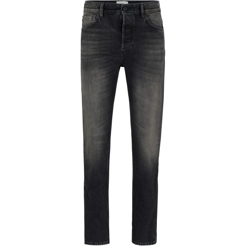 Image of Boss Mens Tapered Fit Straight Leg Jeans Grey male 30W R