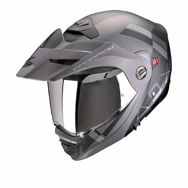 Image of Scorpion ADX-2 Galane Matt Black Silver Adventure Helmet S