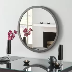 Image of Yearn Mirrors Yearn Classic Round Grey Mirror 70Cm