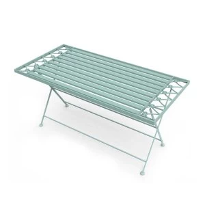 Image of Charles Bentley Wrought Iron Coffee Table Sage Green, Sage Green