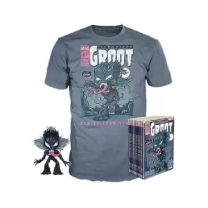 Image of Marvel Venom Groot GITD EXC Pop and Tee Bundle - L