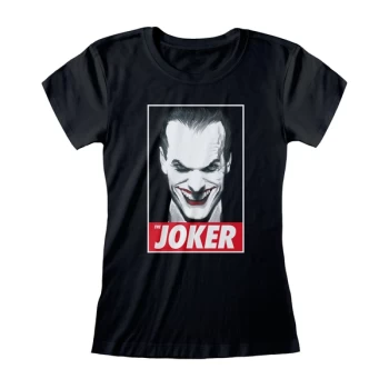 Image of DC Batman - The Joker Womens Medium T-Shirt - Black